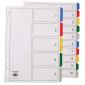 Marbig Coloured Dividers A4 PP 5 Tab Multi