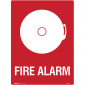 Brady Fire Sign Fire Alarm Metal