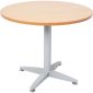 Rapid Span Round Tabled 1200MM Beech Top Silver Base