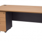 Desk 1800W X 900D X 730H Beech Ironstone